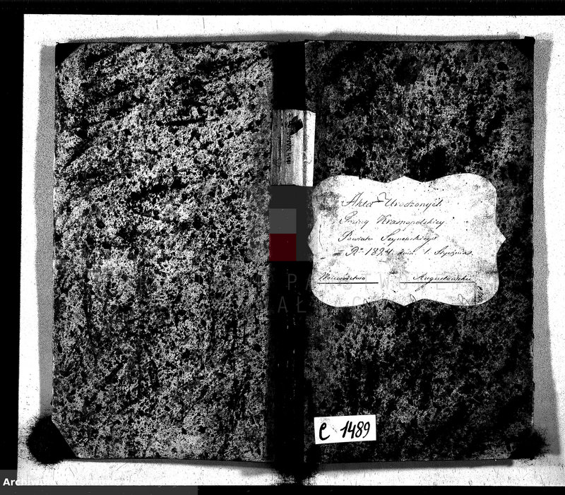 image.from.unit.number "Akta Urodzonych Gminy Krasnopolskiey Powiatu Seyneńskiego R-ku 1824 dnia 1 Stycznia .Województwo Augstowskie."