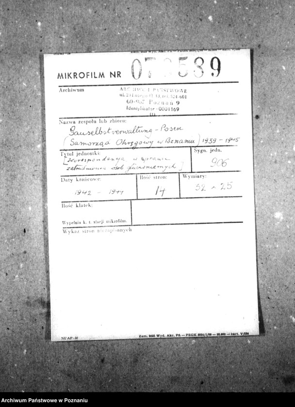 Obraz 2 z jednostki "[Korespondencja w sprawie zatrudnienia osób głuchoniemych]."