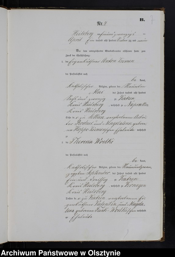 image.from.unit.number "Heiraths-Haupt-Register Nr 1 - 33"