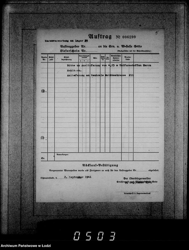Obraz 9 z jednostki "[Korespondencja, rachunki i zamówienia instytucji i firm]"