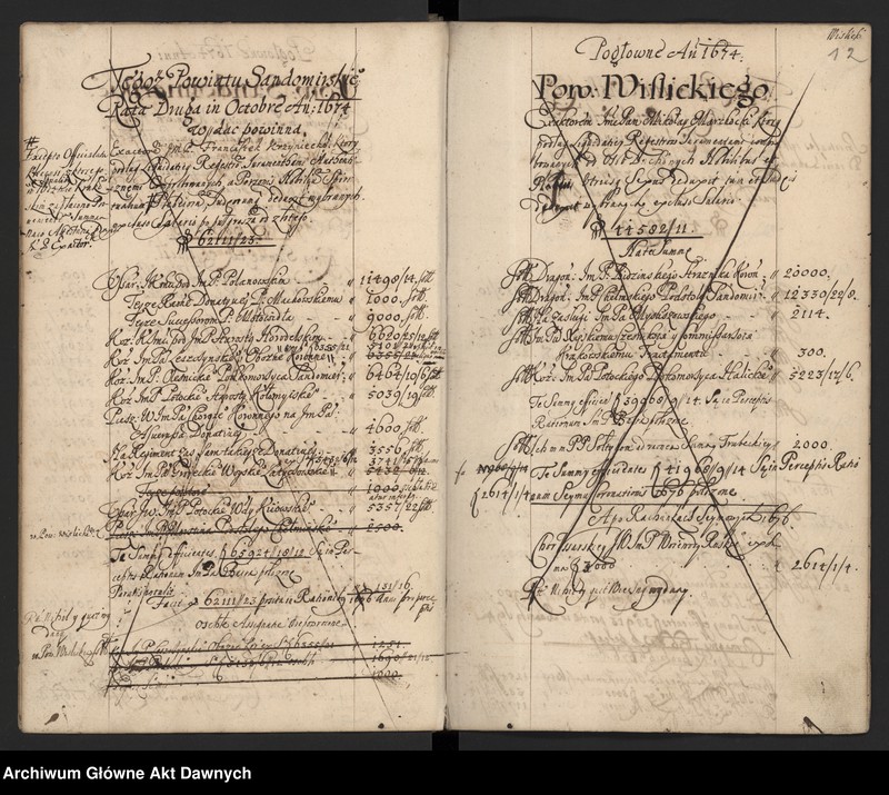 image.from.unit.number "Rozliczenie z pogłównego z 1674 r."