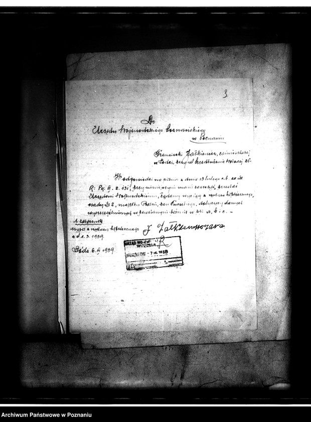 Obraz 7 z jednostki "Wykreślenie czynszu z majątku Balin /gmina Niewiesz/ powiatu tureckiego"