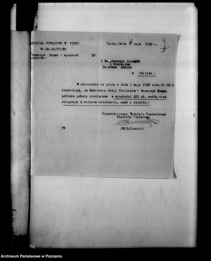 Obraz 8 z jednostki "Państwowe Gimnazjum imienia Adama Asnyka- Kalisz"