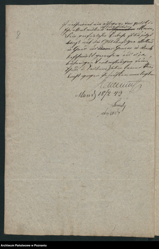 Obraz 11 z jednostki "A. betr. den polnischen Flüchtling Josef von Ziemięcki"