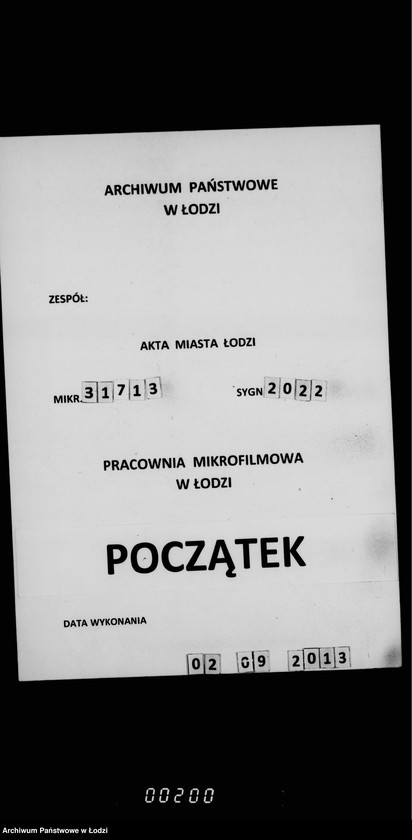 Obraz 1 z jednostki "Černovye otpuski po perepiskam magistrata gor. Lodzi i gorodskoj kassy so vremeni evakuacii po 31 marta 1918 goda"