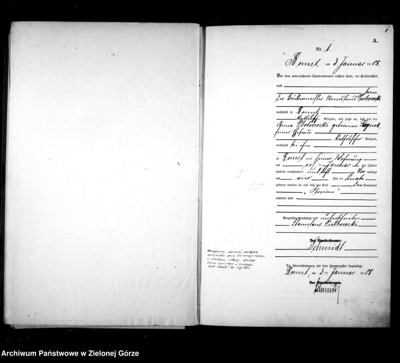 Obraz 5 z jednostki "[Księga urodzeń]"