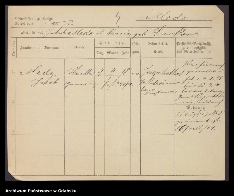 image.from.unit.number "Karty meldunkowe: Medau - Mehder"