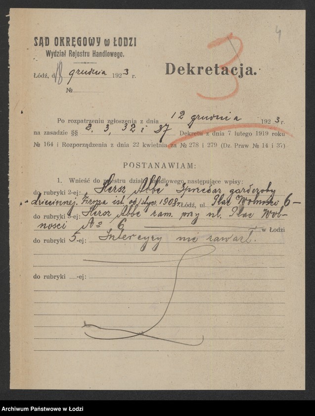 Obraz 6 z jednostki "Hersz Abe – sprzedaż garderoby dziecinnej"