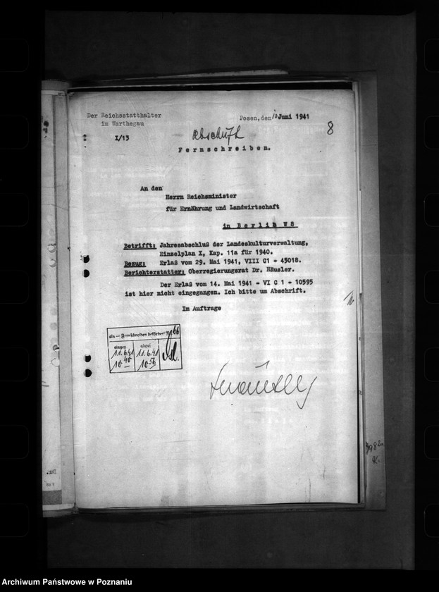 Obraz 12 z jednostki "Landeskulturverwaltung (Siedlung und Umlegung)"