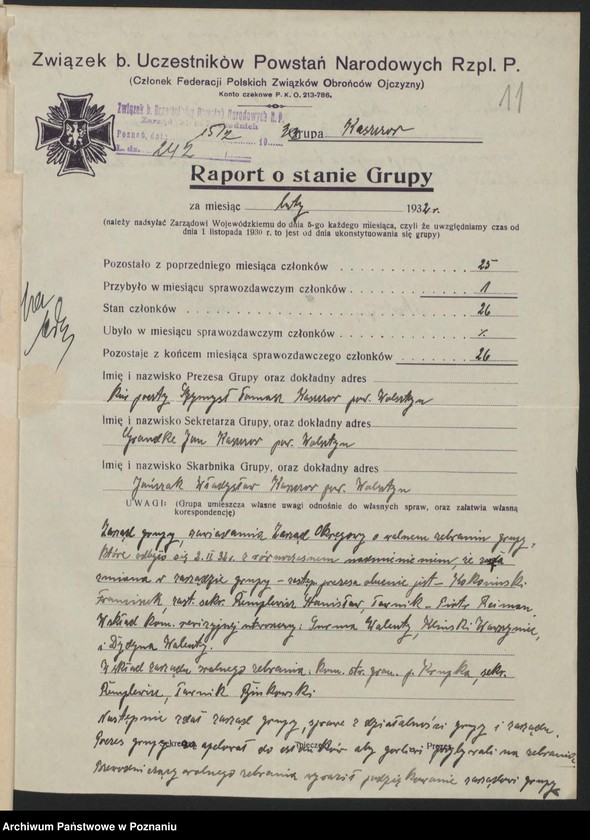 Obraz 13 z jednostki "Kaszczor, powiat Wolsztyn - akta koła."