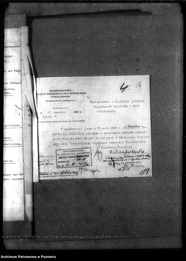 Obraz 20 z jednostki "Sprawy gospodarcze-ogólne Organizacja Departamentu [biurowa]"