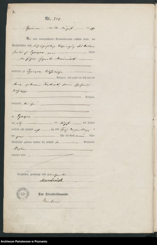 image.from.unit.number "Księga urodzeń t. II"