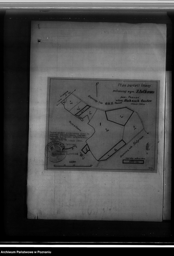 Obraz 12 z jednostki "Majętność leśna Gustawa Hahnscha w gminie Złotkowie powiat poznański program urządzania gospodarstwa leśnego na lata 1929-1939"