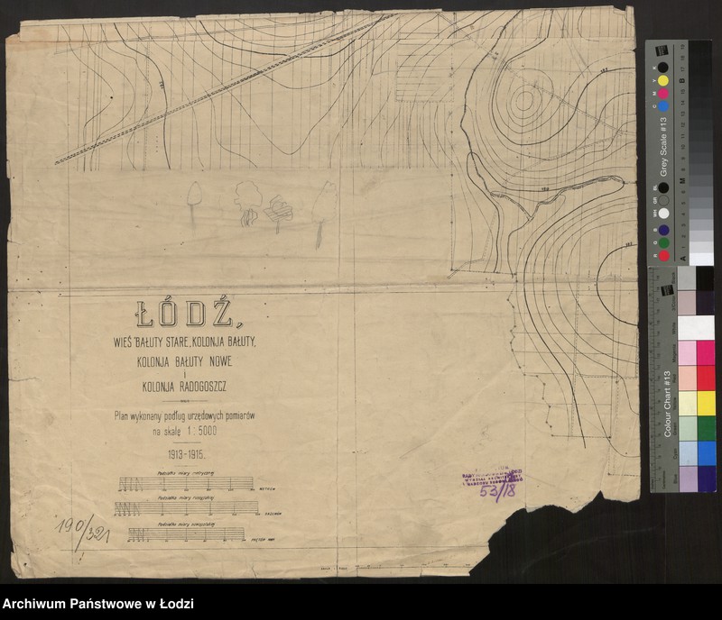 Obraz 1 z jednostki "Plan zachodniej części m. Łodzi"