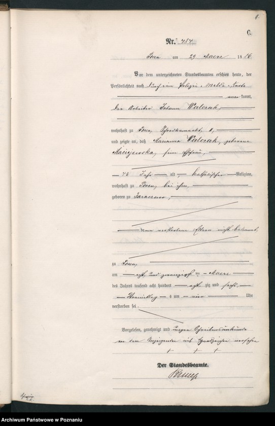 Obraz 14 z jednostki "Księga zgonów t. II"