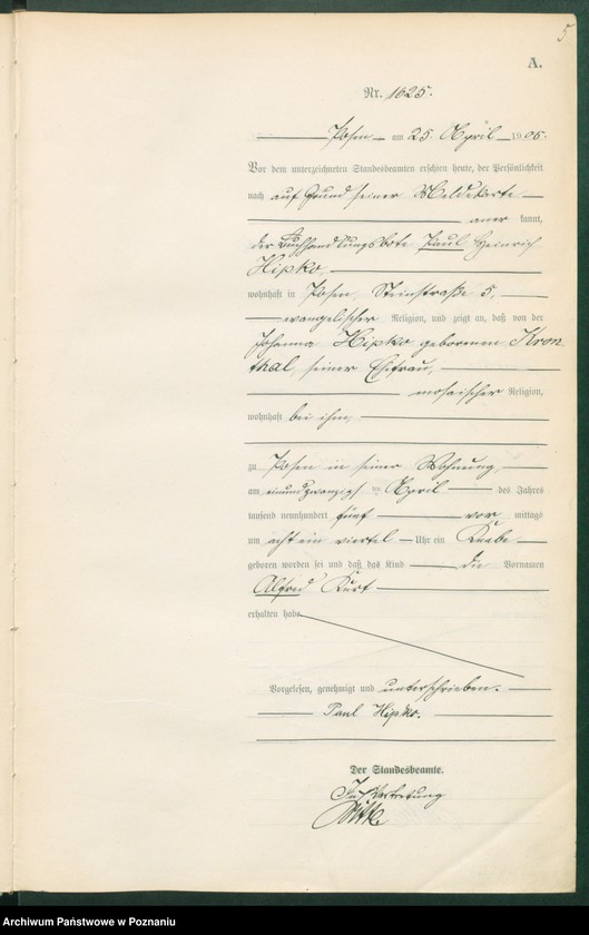 Obraz 7 z jednostki "Księga miejscowa urodzeń tom IV"