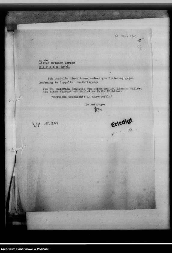 Obraz 13 z jednostki "Bücherei-Beschaffung, M - Z"