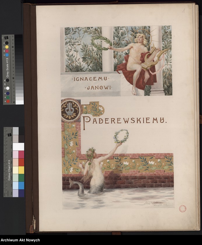 image.from.unit.number "Ignacemu Janowi Paderewskiemu. Album podpisów zebranych z okazji przyjazdu do Warszawy"