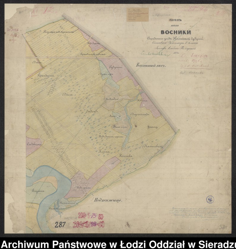 Obraz 7 z kolekcji "Mapy wsi regionu sieradzkiego111"