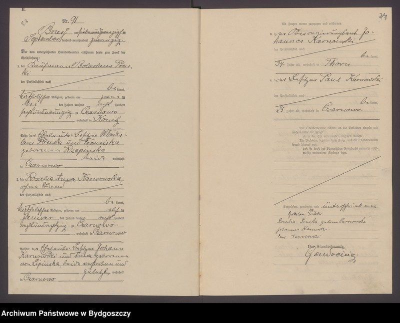 image.from.unit.number "Akta małżeństw - pierwopis 1920 nr 81-110, 1921 nr 1-30 (niepełny)"