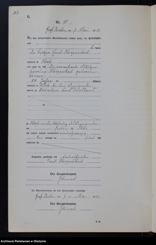 image.from.unit.number "Sterbe-Neben-Register Nr 1 - 24 [ Księga zgonów - wtóropis ]"