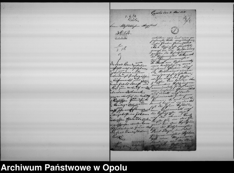 Obraz 5 z jednostki "Acta des Magistrats zu Oppeln betreffend den Durchbruch einer neuen Strasse vom Töpfermarkte nach der Oberen-Karlsstrasse"