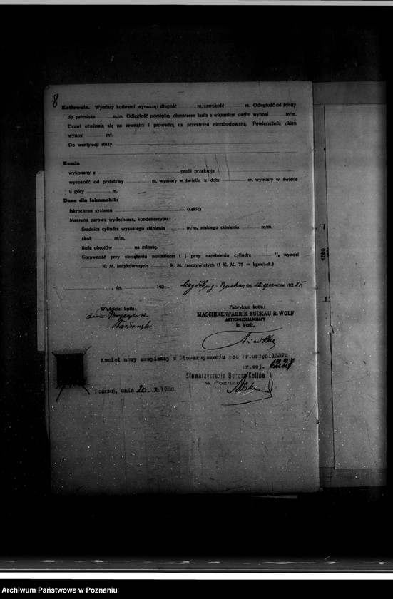 Obraz 12 z jednostki "Młyn parowy L. Bardzińskiego w Miłoslawiu powiat wrzesiński nr woj. 6227"