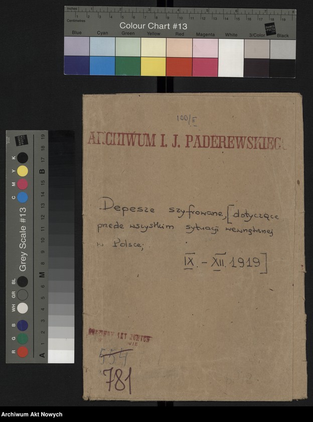 image.from.unit.number "Depesze szyfrowane dotyczące przede wszystkim sytuacji wewnętrznej w Polsce; (zeszyt)"