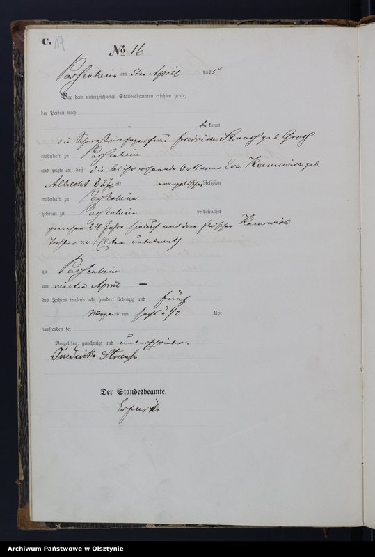 image.from.unit.number "Haupt-Sterbe-Register Nr 1 - 58"