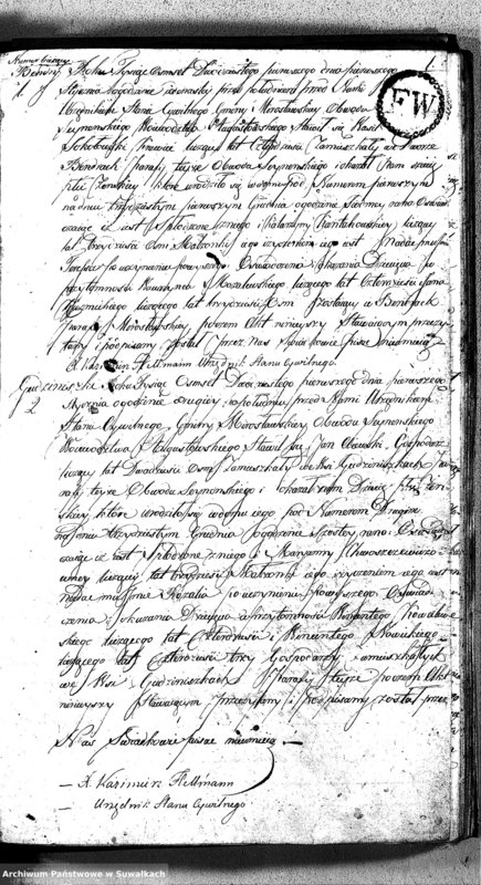 image.from.unit.number "Akta Urodzonych Gminy Mirosławskiey na Rok 1821- szy"