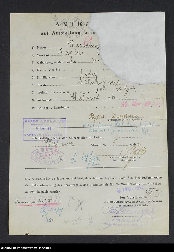 image.from.unit.number "[Wnioski o wydanie dowodów osobistych oraz nie odebrane dowody Waserman - Wielgowolska]"