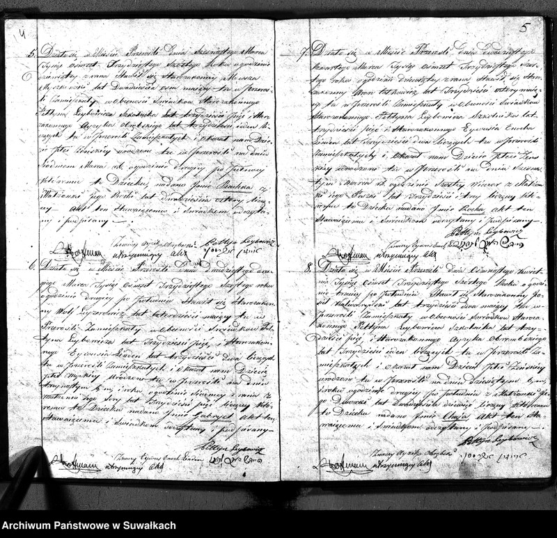 image.from.unit.number "Duplikatu Ksiąg do zapisywania akt Urodzenia Zeyścia i Zaślubin na rok 1836. Okręgu Przerośl."