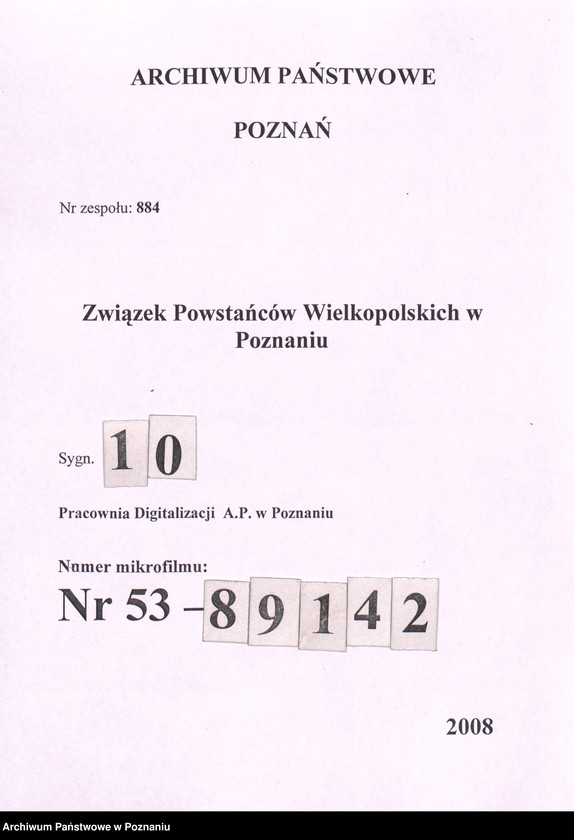 Obraz 1 z jednostki "Protokoły Posiedzeń prezydium Zarządu Głównego Związku Powstańców Wielkopolskich."