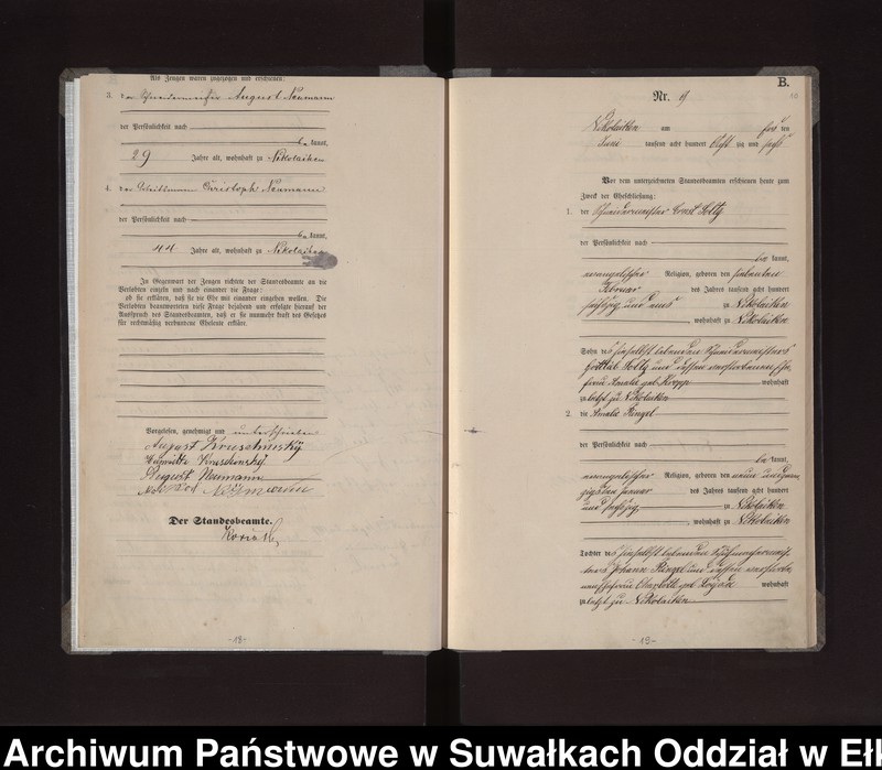 image.from.unit.number "Heiraths-Haupt-Register des Königlichen Preussischen Standes-Amtes Stadt Nikolaiken Kreis Sensburg"