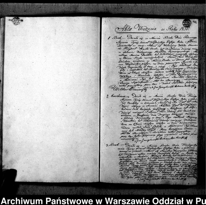 image.from.unit.number "Akta urodzeń, małżeństw i zgonów"