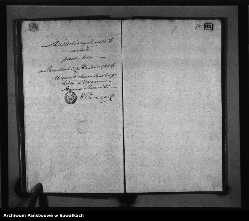 image.from.unit.number "Duplikat Akt Stanu Cywilnego Urodzonych, zaślubionych i zmarłych Sekty Filiponów z Gminy Berzniki z roku 1856"