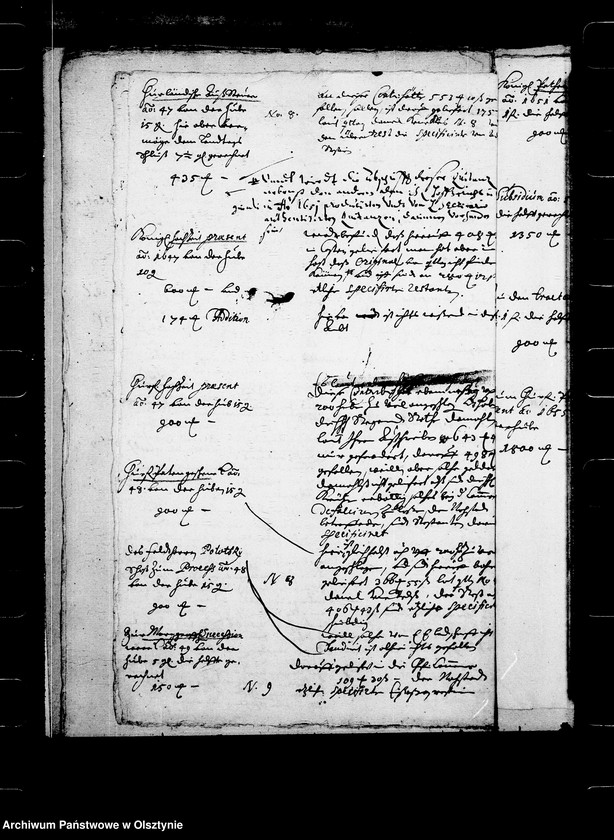 image.from.unit.number "Praetentionen des Advocati Fisci wegen der Contributionen und Stationen, Specificationen, Auszüge Verzeichnisse der Restanten und Quittanzen, Untersuchungen im Amte Deutsch Eylau"