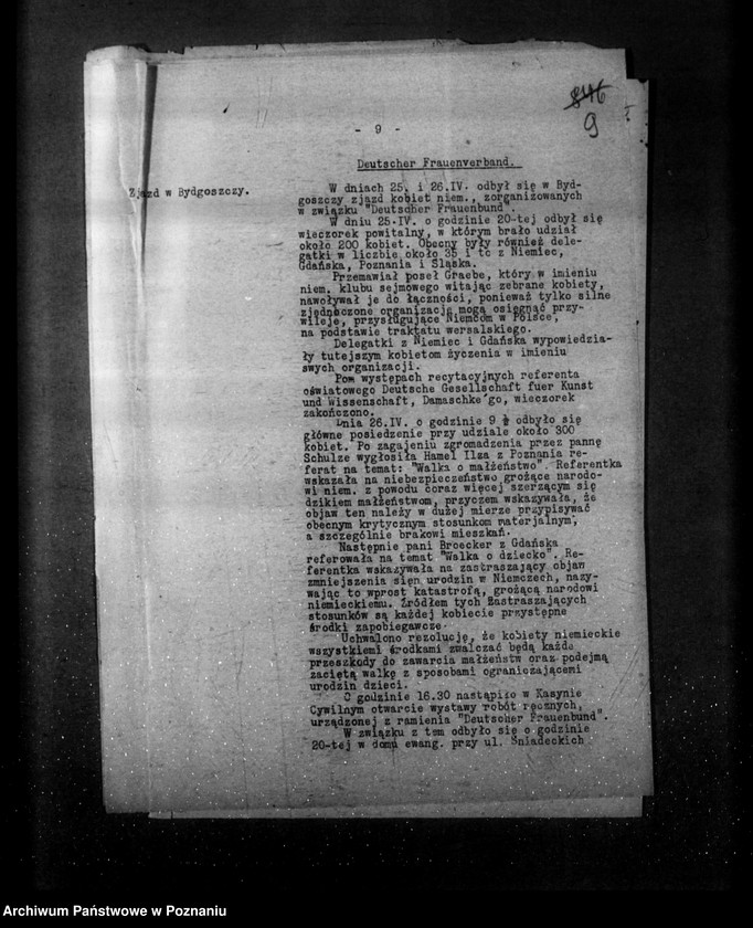 Obraz 13 z jednostki "Sprawozdania z życia mniejszości narodowych za miesiące kwiecień, maj, czerwiec 1930 r."