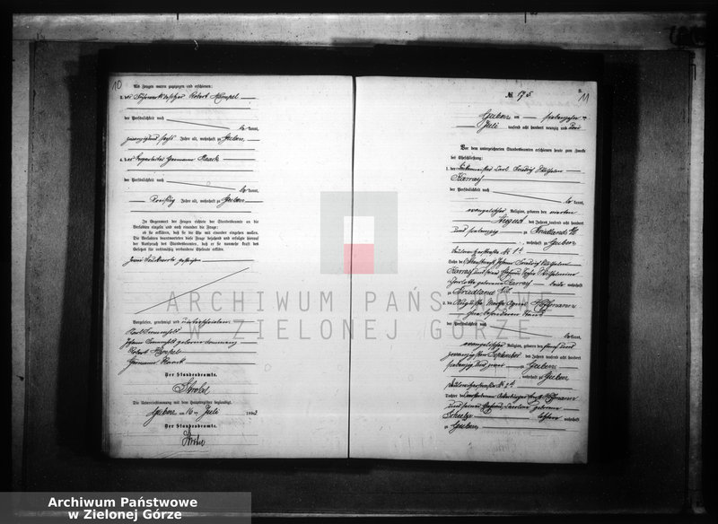 Obraz 10 z jednostki "Heirats-Neben-Register, Band II von No 170 bis No 297"