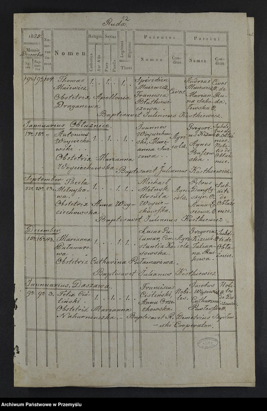 image.from.unit.number "[Odpisy ksiąg urodzeń, małżeństw, zgonów parafii rzymskokatolickiej Kochawina z lat 1823-1827]"
