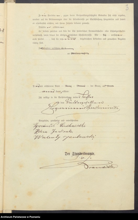 Obraz 5 z jednostki "[Dokumenty dostarczone przez narzeczonych do zawarcia związku małżeńskiego za 1902 rok. Tom XVII]"