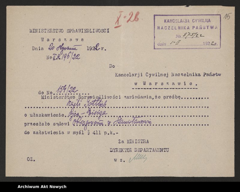 image.from.unit.number "Ułaskawienia z Małopolski - nieuwzględnione, dotyczące: zabójstw, kradzieży m. in w czasie inwazji rosyjskiej w 1914 r., dezercji, lichwy wojennej oraz handlu walutą, a także wykroczeń i rabunku na jesieni 1918 r. podczas rozruchów antyżydowskich (pow. Rzeszów)"