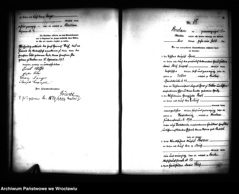 image.from.unit.number "Heiraths-Haupt-Register Breslau I 1874 Band 1"