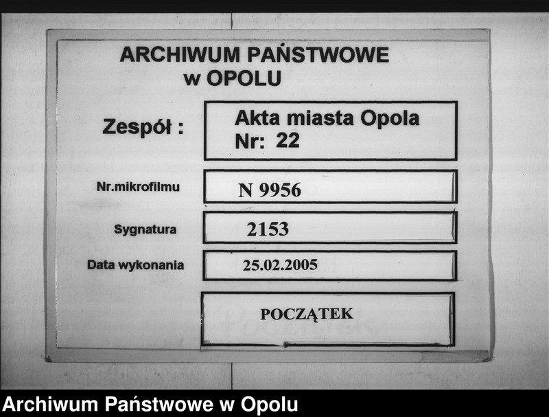 Obraz 1 z jednostki "Acta des Magistrats zu Oppeln betreffend Beschränkung des Verkaufes von Brandwein auf den Baustellen Vol. I"