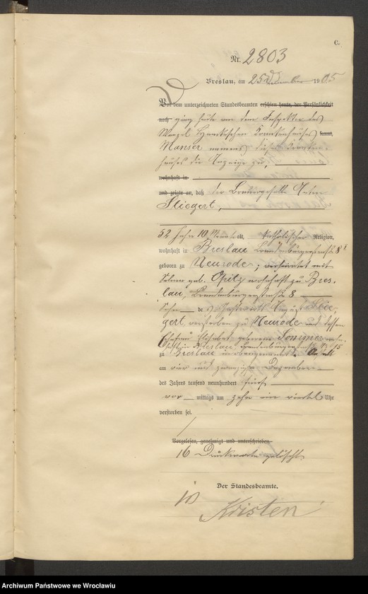 image.from.unit.number "Sterbe-Haupt-Register Breslau II 1905 Band 8"