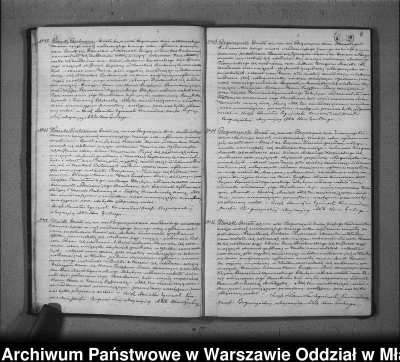 Obraz 10 z jednostki "Księga urodzeń, małżeństw i zgonów"