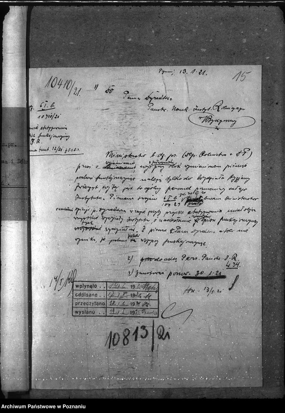image.from.unit.number "Sprawy osobowe Państw. Inst. Nauk. Rolniczy w Bydgoszczy etatyzowanie funkcjonariuszy niższych"