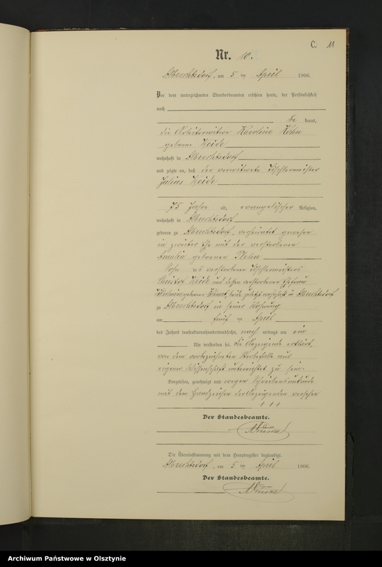 image.from.unit.number "Sterbe-Neben-Register Nr 1 - 29"