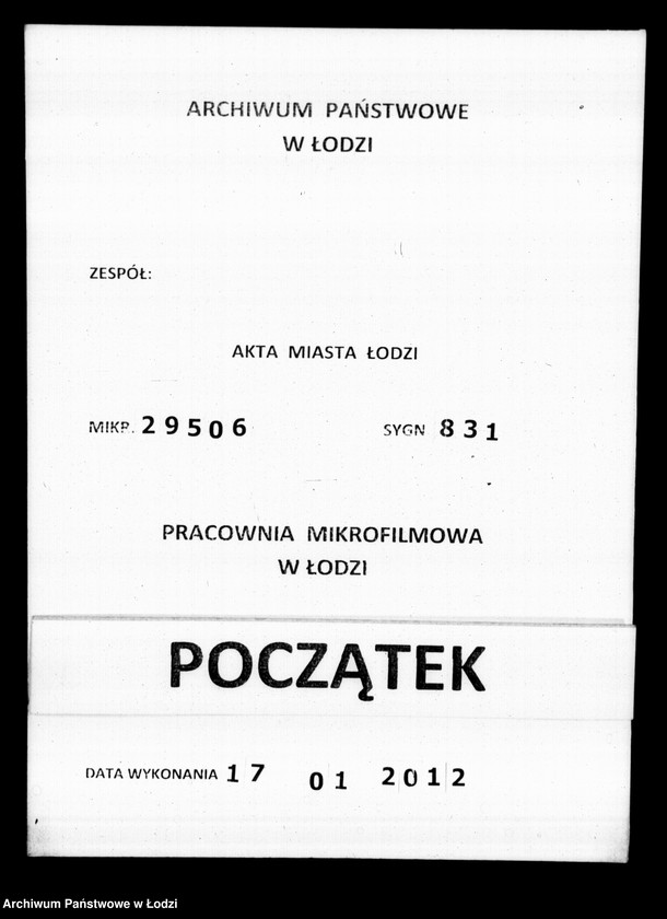 Obraz 1 z jednostki "Akta w przedmiocie przesiedleń"