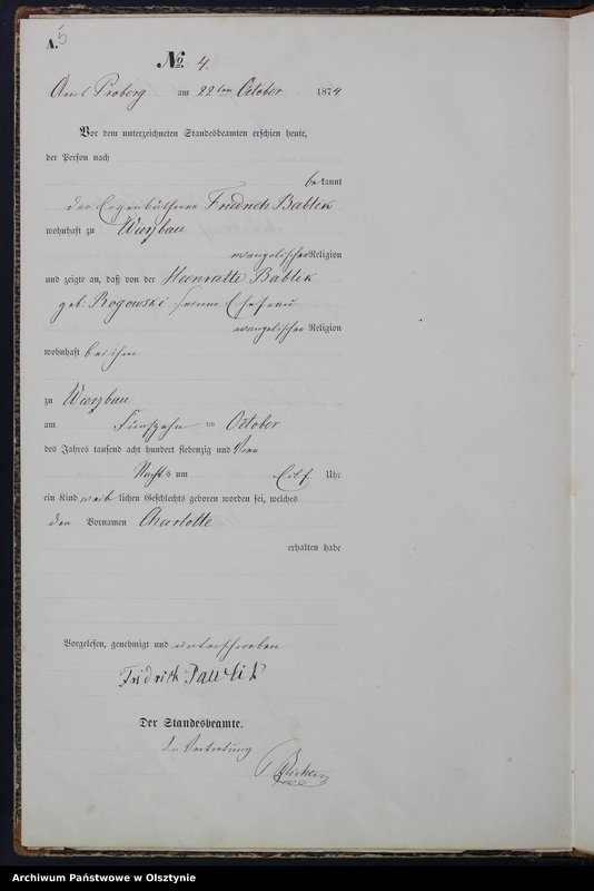 Obraz 7 z jednostki "Haupt-Geburts-Register Nr 1 - 19"